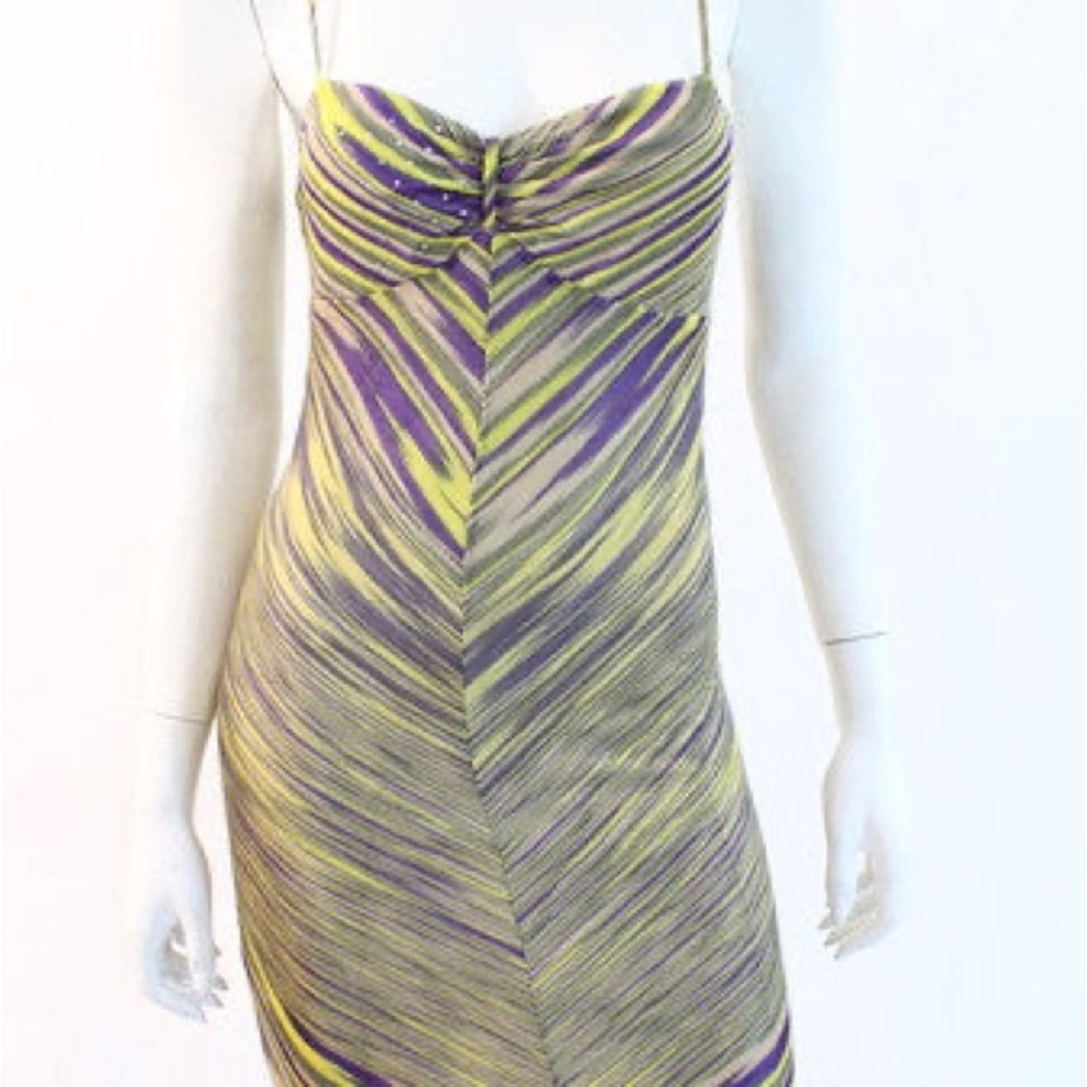 Vintage Missoni Sundress.  Excellent condition - size 40. Purple&yellow chevron.